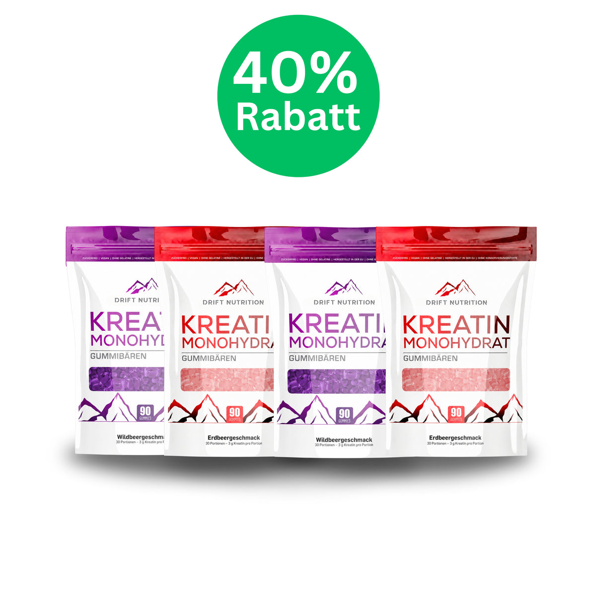 Mix-Pack 2 Erdbeere + 2 Waldbeere